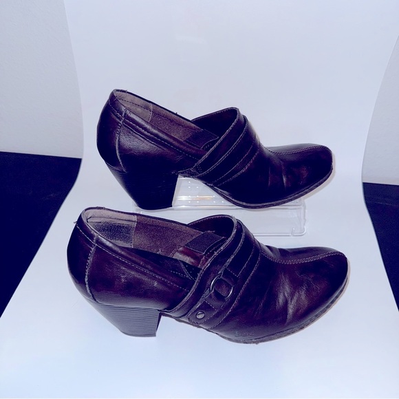 boc Dark Brown Heeled Boots - Picture 1 of 7